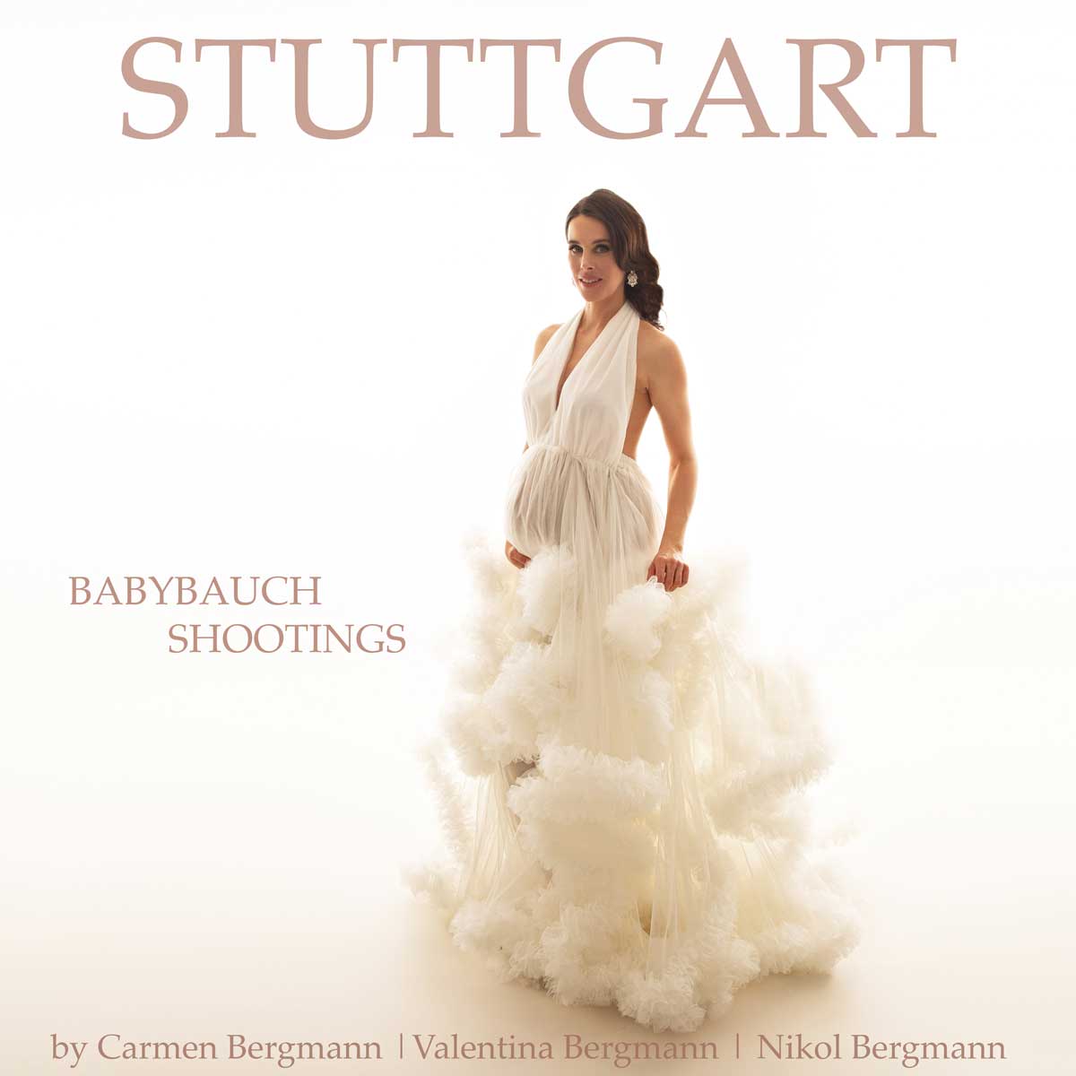 babybauch shooting stuttgart im studio elegante schwangerschaftfotos